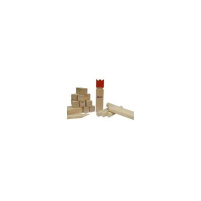 Kubb original rubberhout met rode koning