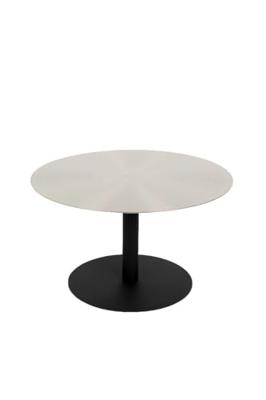 Zuiver Ronde Salontafel 'Snow' Staal, 60cm, kleur Zilver