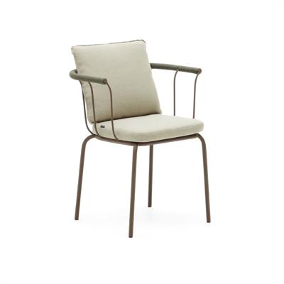 Kave Home Tuinstoel 'Salguer' Gevlochten touw en staal, kleur Beige Kave Home Tuinstoel 'Salguer' Gevlochten touw en staal, kleur Beige