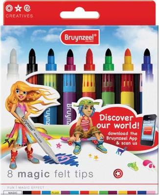 Bruynzeel viltstiften 8 magic felt tips