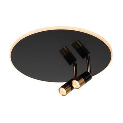 Lucide JUBEL - Plafonnière - Ø 40 cm - LED - CCT - 2500K/3000K - Zwart chroom