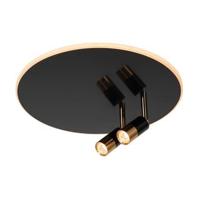 Lucide JUBEL - Plafonnière - Ø 40 cm - LED - CCT - 2500K/3000K - Zwart chroom - thumbnail