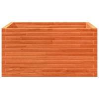 Plantenbak 90x90x46 cm massief grenenhout wasbruin - thumbnail