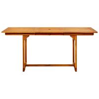 Tuintafel (150-200)x100x75 cm massief acaciahout - thumbnail