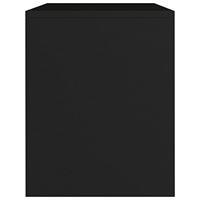 VidaXL Nachtkastje 40x30x40 cm bewerkt hout zwart - thumbnail