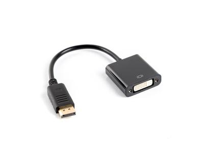 Lanberg AD-0007-BK video kabel adapter 0,1 m DisplayPort DVI-D Zwart