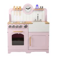 Tidlo houten speelkeuken landelijk roze, 7dlg. - thumbnail