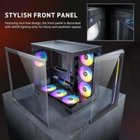 Antec C5 ARGB Midi-tower PC-behuizing Zwart Zijvenster, Stoffilter - thumbnail