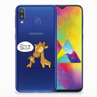 Samsung Galaxy M20 (Power) Telefoonhoesje met Naam Giraffe - thumbnail