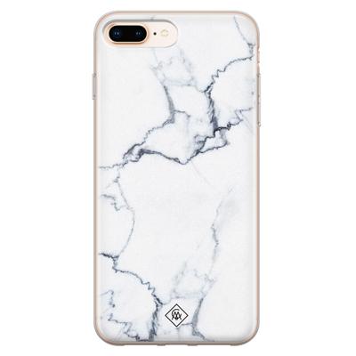 iPhone 8 Plus/7 Plus siliconen hoesje - Marmer grijs iPhone 8 Plus/7 Plus siliconen hoesje - Marmer grijs