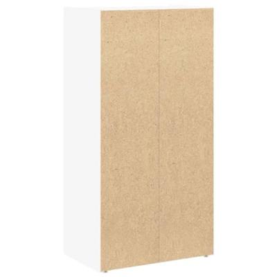 Boekenkast 40x24x77 cm bewerkt hout wit