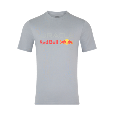 Red Bull Racing T-shirt - M - Large Front Logo T-shirt - Grijs - Max Verstappen