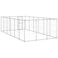 Hondenkennel 21,78 m² gegalvaniseerd staal - thumbnail
