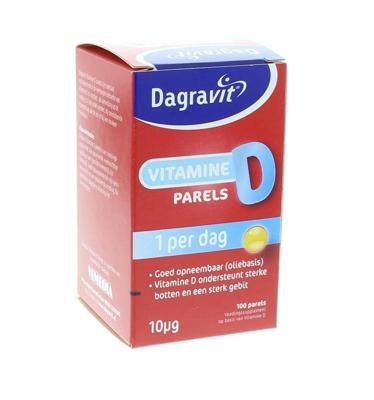 Dagravit Vitamine D 10 mcg Parels