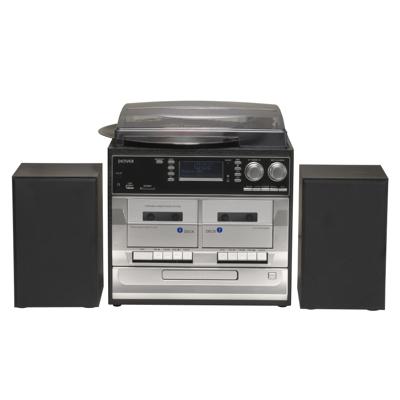 Denver MRD-166 Stereoset DAB+, Platenspeler, SD, FM, USB Opnamefunctie 2 x 2 W Zwart