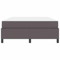 Bedframe met matras met matras Grijs 140 x 200 cm Kunstleer - thumbnail