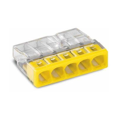 Wago lasklem 5 polig geel 2273-205 (10 stuks)