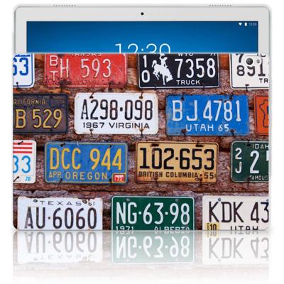 Lenovo Tab P10 Tablet Backcover met foto Kentekenplaten Lenovo Tab P10 Tablet Backcover met foto Kentekenplaten