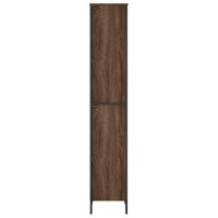 Boekenkast 50x31x169 cm bewerkt hout bruin eikenkleur - thumbnail