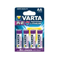 Batterij varta ultra lithium 4x aa - thumbnail
