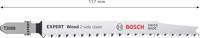 Bosch Accessories 2608900552 EXPERT „Wood 2-side clean” T 308 B Decoupeerzaagblad, 25 stuks 25 stuk(s) - thumbnail