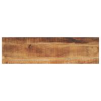 Tafelblad rechthoekig 120x40x3,8 cm massief ruw mangohout - thumbnail