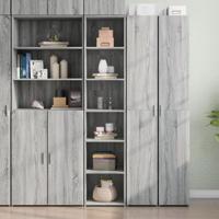 Hoge kast 40x41x185 cm bewerkt hout grijs sonoma eikenkleurig - thumbnail