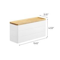 Yamazaki Sieradendoos - 3 niveaus en deksel - Rin - Wit - thumbnail