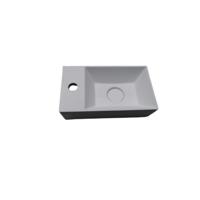 Fontein Sanimex Njoy Solidangle Solid Surface 35.5x20x10 cm Met Pop-Up Mat Wit - thumbnail