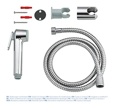 GROHE Tempesta-F Trigger Spray 30 Handdoucheset - 1 straalsoort - rond - met houder - metalen slang - 125cm - chroom 26354000 GROHE Tempesta-F Trigger Spray 30 Handdoucheset - 1 straalsoort - rond - met houder - metalen slang - 125cm - chroom 26354000