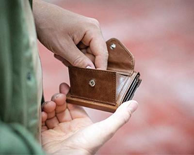Exentri Leather Multi Wallet hazelnut Dames portemonnee