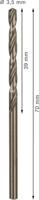 Bosch Accessoires Metaalboren HSS-Co, Standard 3,5 x 39 x 70 mm 10st - 2608585879 - thumbnail