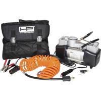 HP Autozubehör 2 Zylinder Hochleistungs-Kompressor Compressor 7 bar 2 cilinders, Analoge Manometer, Opbergbox/tas - thumbnail