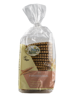 Granenkoekjes 5 granen bio 175 Gram Granenkoekjes 5 granen bio 175 Gram