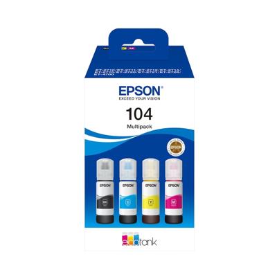 Epson 104 EcoTank inktflesjes Combo Pack Inkt Epson 104 EcoTank inktflesjes Combo Pack Inkt