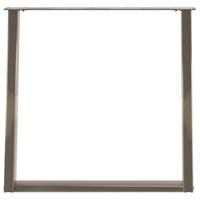 Eettafelpoten 2 st U-vormig 70x(72-73) cm staal naturel - thumbnail