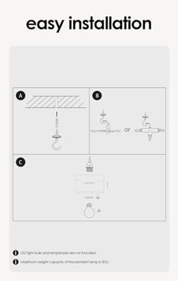 Linen Hanglamp met schakelaar 750 cm, Vintage Hanglamp kit, 3-licht, Geschikt voor woonkamers en landhuizen , DIY kabel set met 3 x E27 lampfittingen, Geschikt voor lampenkappen