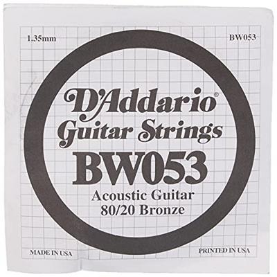 D&apos;Addario BW053 Bronze Wound Acoustic Guitar Single String .053 losse snaar voor westerngitaar