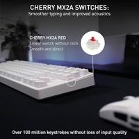 Toetsenbord - CHERRY - XTRFY K4V2 - RGB - 80% TKL - AZERTY - Wit - thumbnail