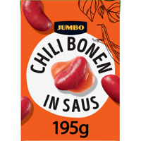 Jumbo Chili Bonen in Saus 195 g - thumbnail