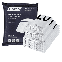 Luvego Vacuümzakken voor kleding en dekbedden - 8 Vacuüm opbergzakken diverse afmetingen - thumbnail