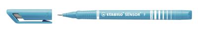 STABILO SENSOR, Fineliner, Fijn 0.3 mm, Met Meeverende Schrijfpunt- turquoise, per stuk STABILO SENSOR, Fineliner, Fijn 0.3 mm, Met Meeverende Schrijfpunt- turquoise, per stuk