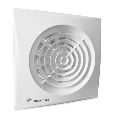 S&P Silent 100 CRIZ badkamerventilator met vertraagde aanloop en instelbare nalooptimer wit