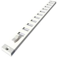 Aluminium Afsluitbaar Schuifrooster Opbouw 300 X 30mm - Wit - thumbnail