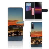 Sony Xperia L4 | Telefoonhoesje | Met pasjeshouder | Olifanten - thumbnail