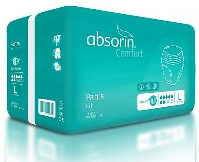 Absorin Comfort pants fit maat L tot 145cm 14 Stuks Absorin Comfort pants fit maat L tot 145cm 14 Stuks
