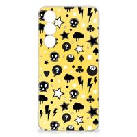 Silicone Back Case Samsung Galaxy A54 5G Punk Geel - thumbnail