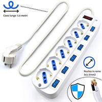 Stopcontactenstrip 6 Tomas met Interruptor Ewent EW3932-5M 3500W - thumbnail