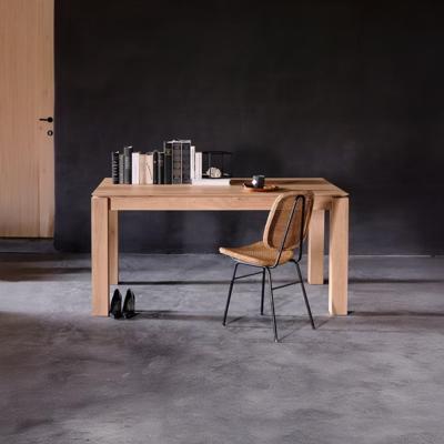 Ethnicraft Uitschuifbare Eettafel 'Slice' Geolied Eikenhout, 140/220 x 90cm