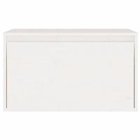 Wandkast 60x30x35 cm massief grenenhout wit - thumbnail